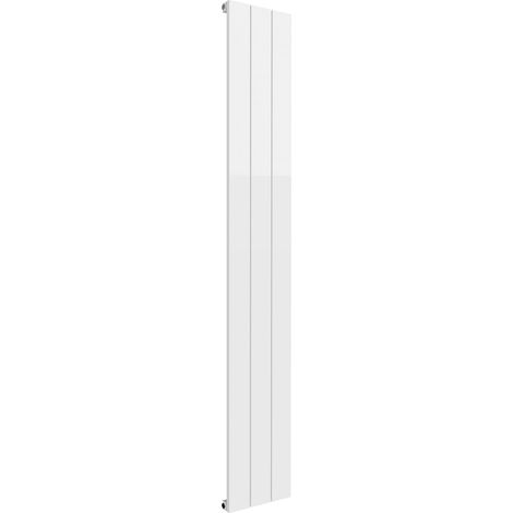 Reina Casina Single Vertical Aluminium Radiator 1800mm H x 280mm W - White
