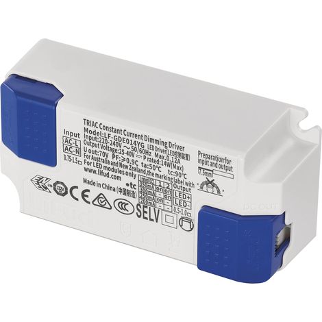 EMOS Trasformatore LED dimmerabile Triac 14 W, 200 – 350 mA, 25 – 40 V DC, corrente costante, driver, trasformatore per luci LED da incasso e plafoniere EMOS NEXXO, dimmer, pannelli LED (1/5)