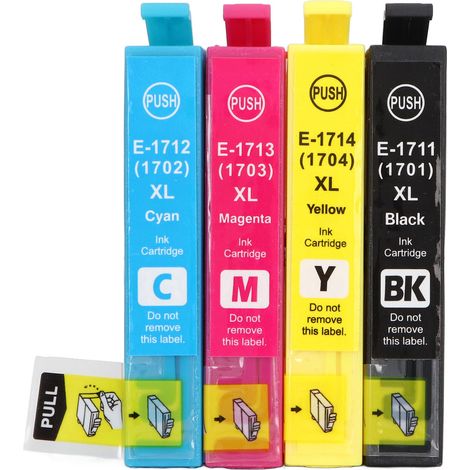 Cartouche d'encre 4 pièces grande capacité, impression nette et couleur vive, recharge compatible pour XP 33 (1/5)