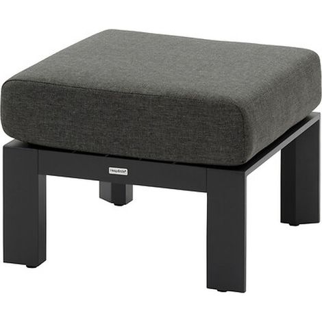 Pouf de jardin Évasion graphite aluminium et oléfine - Hespéride (1/3)