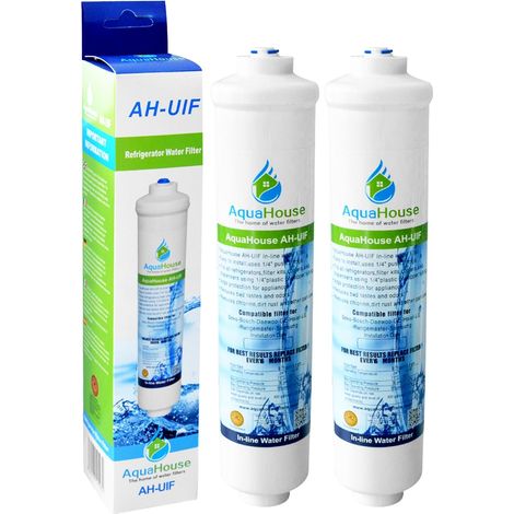 2x AH-UIF Compatible Filtre à eau pour réfrigérateur Samsung DA29-10105J, LG 5231JA2010B, Haier 0060823485A (Remplace les filtres externes uniquement) (1/3)