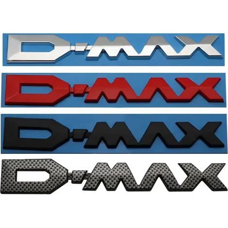 (Ancien modèle, rouge) - Autocollants pour voiture avec logo DMAX, compatibles avec les capots avant des ISUZU D-MAX, MU-X et JIM. Accessoires de personnalisation, emblèmes neufs et anciens, étiquette (1/5)