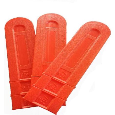 Housse de protection pour tronçonneuse, housse pour guide-chaîne de 16 pouces, housse en plastique durable et universelle (3 pièces) (1/5)