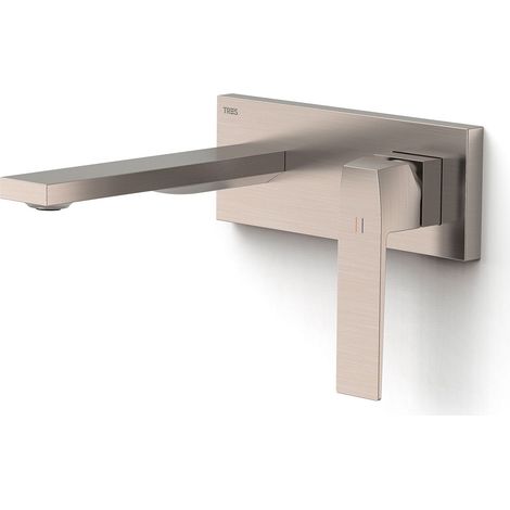 TRES 20230031AC SLIM Pieza Vista para Cuerpo Empotrado De Lavabo Color Acero - ref: 20230031AC