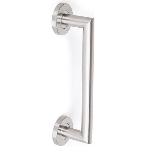 Türgriff aus Edelstahl 304 mit dekorativer Abdeckung „Vif“, Größe 20x275 mm, Mittenabstand 275 mm, geeignet für Badezimmer- und WC-Türen.