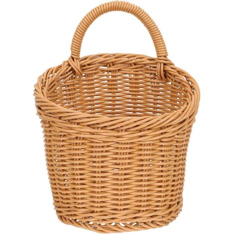 Panier tressé de cuisine, panier à ail, panier mural tressé, panier de rangement pour la cuisine (1/5)
