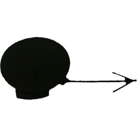 Cache crochet de remorquage de pare-choc avant Opel Corsa D phase 1 2006-2011