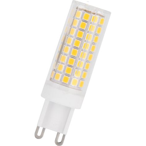 Ampoule LED G9 céramique sans scintillement, 1000 lm, 102 LED, à brancher, dimmable, 10 W/12 W (équivalent à une ampoule halogène de 100 W), pour suspensions, plafonniers, appliques murales, lampes de (1/5)