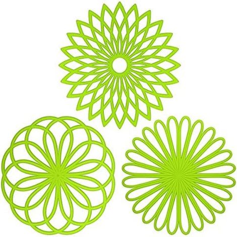 Dessous de plat en silicone de 20 cm pour plats chauds, thermique pour théière/thé, flexible et durable. (1/5)