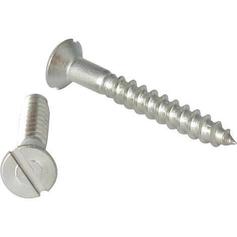 Vis bois Inox A2 Tête fraisée Fendue 5X30-1 pièce (1/4)