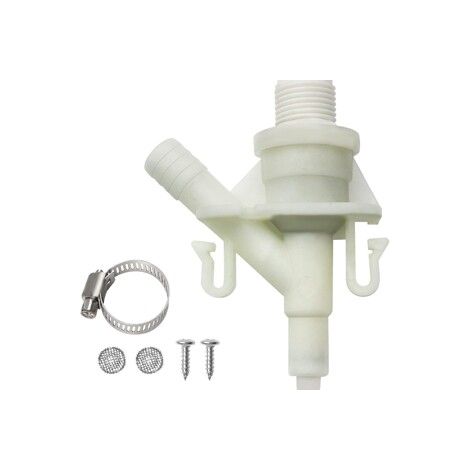 Lot de 3 Clapet pour toilette Dometic – 1‑1/2 pouces, compatible Sealand, avec crépine, économie d’eau
