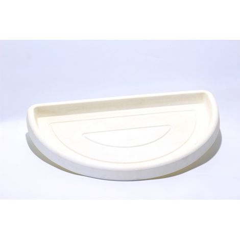Sottovaso a Parete in Resina 53 cm. Bianco