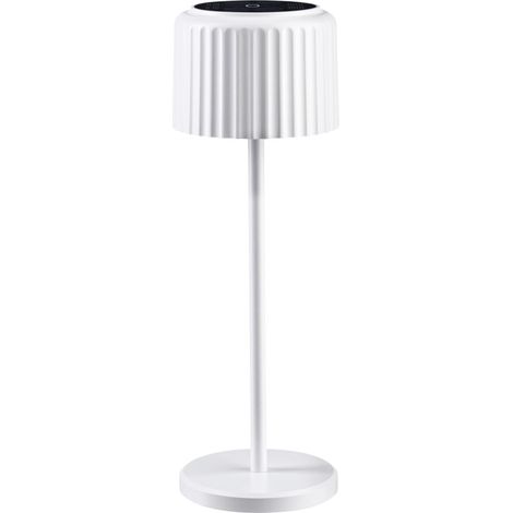 Paulmann Solar-Akku-Tischleuchte Else weiß 30,5 cm warmweiß Dekorative Leuchten (1/2)