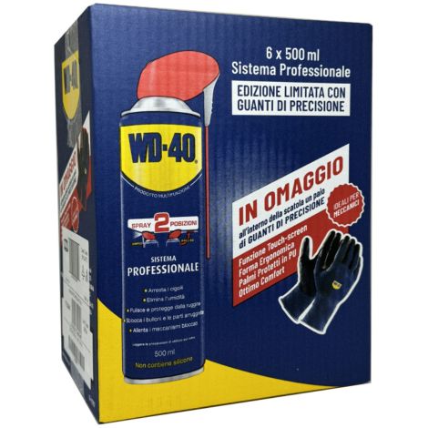WD 40 PRODOTTO MULTIFUNZIONE SISTEMA PROFESSIONALE 500 ML BOX 6 PEZZI (1/2)