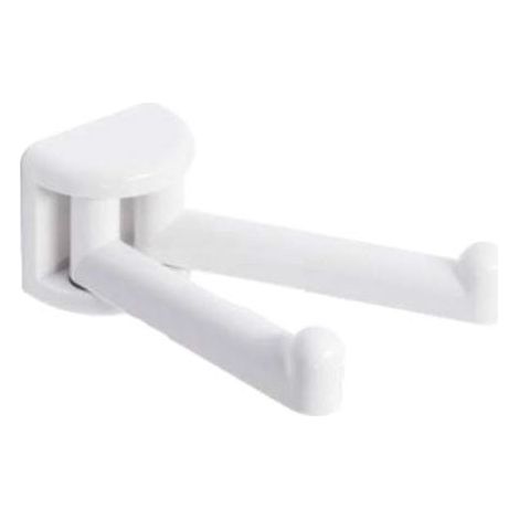 Appendi abiti a snodo serie Linea, dim. 13 x 9 x 9 cm bianco 303 LINE