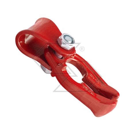 Gancio fune/catena con occhiello grado 80 peso 0.65 Kg forza trazione 4500 daN