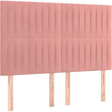 Maison Exclusive - Testiera Rosa 144x5x118/128 cm Velluto