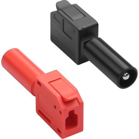 Fiche banane 4 mm Connecteur sans soudure 32 A 4 mm Connecteur banane à connexion rapide Adaptateur de terminal Type pistolet à sertir M4 Prise blindée pour multimètre Test Circuit (1/5)
