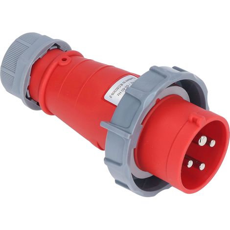 Prise industrielle étanche IP67 encastrée 4 broches 3P+E 380-415V 16A nylon laiton pour extérieur intérieur (1/5)