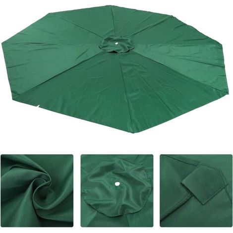 Housse de rechange pour parasol 3M 8 nervures avec aérations pour parasols en porte-à-faux Parasols à mât décalé Tous les parapluies de jardin Tissu polyester épais imperméable aux ultraviolets (1/5)