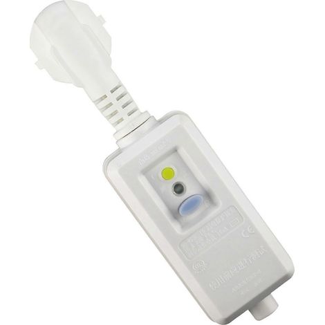 Deux prises de norme européenne 16A 220V/240V, adaptateur de prise de sécurité GFCI avec protection contre les fuites de courant, disjoncteur, interrupteur de déclenchement. (1/4)