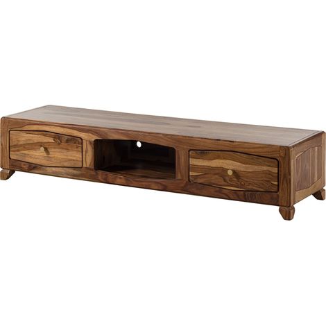 ANCONA 112 Meuble TV en bois de sheesham - laqué / marron 160x43x33