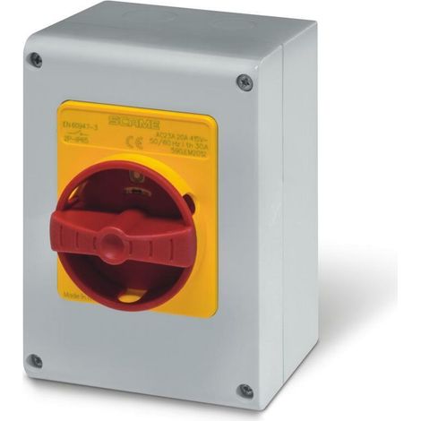 Scame dispositivo comando emergenza ip65 20a 4 poli  serie omina 590.em2014