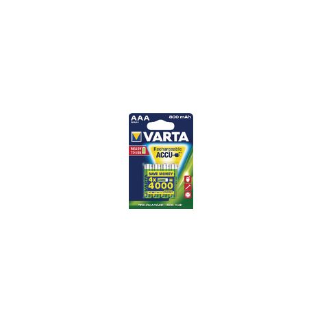 PILA RECARGABLES VARTA AAA 800MAH PACK 4