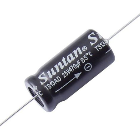 Condensateur électrolytique - 3300 µF - 63 V - Sortie axiale - 43 mm x 25 mm - 1 pièce (1/2)