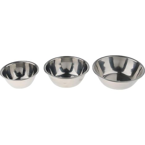 Bol à éponge chirurgical en acier inoxydable 304 pour usage professionnel et personnel (3 pièces) (1/5)