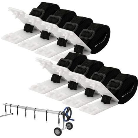 Kit de fixation de bâche solaire pour piscine, Kit de fixation d'enrouleur de bâche de piscine, Sangle de natation pour équipement d'extérieur AIPERQ (1/4)