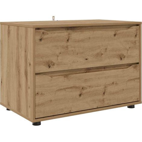 vidaXL Storage Cabinet 80 x 48 x 57 cm Engineered Wood Artisan Oak