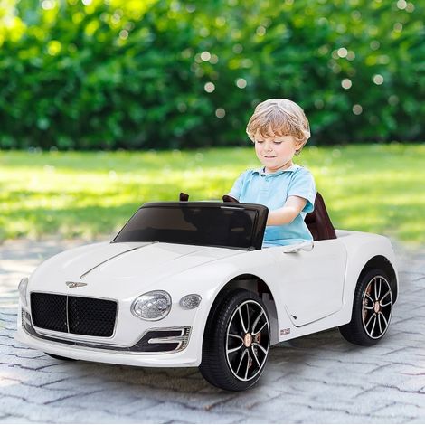 Auto elettrica per bambini Bentley GT con telecomando, bianca, 108 x 60 x 43 cm DESVIAE (1/5)