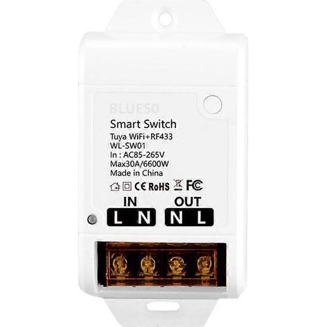 Module de contact sec Tuya Smart WiFi 10A. relais disjoncteur universel pour la maison. compatible avec Smart Life.