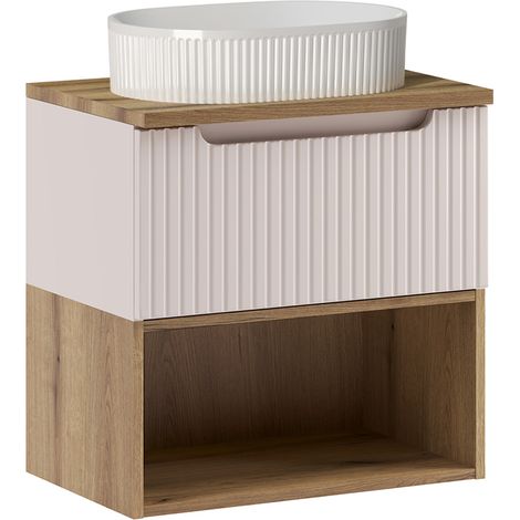 Mobile bagno con lavabo Riva cachemire 60cm