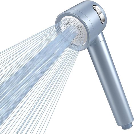 Duschkopf Handbrause Hochdruck 15SchichtenFilter Chlor Blau (1/5)