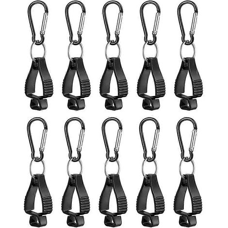 Lot de 10 pinces à gants en plastique en forme de A pour le travail et le camping en plein air (1/5)