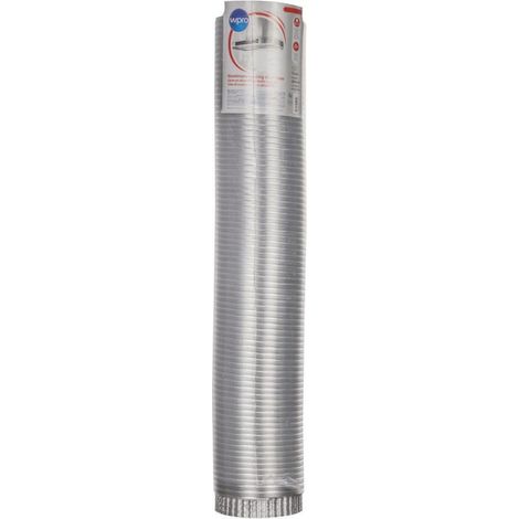 Wpro - tubo de desagüe aluminio flexible (ø 150m x l de 3 m) cht350 - 484000008638 - 8015250613674
