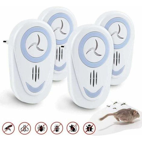 Repelente ultrasónico de mosquitos, repelente de insectos y roedores, repelente electrónico de mosquitos para interiores contra ratones, mosquitos, cucarachas, moscas y otras plagas.