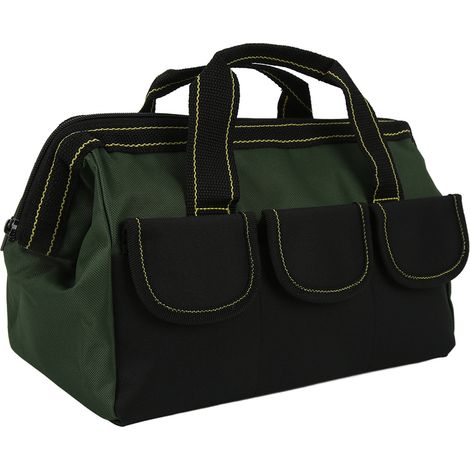 Ortviai Sac de rangement pour outils 16 pouces, grand ouvert, étanche en tissu Oxford 1680D, vert OD (1/5)