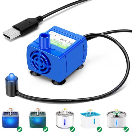 Katzentrinkbrunnenpumpe, Haustiertrinkbrunnenpumpe Kompatibler Motor, DR-DC160 für Katzentrinkbrunnen Katzenwasserspender Ersatz (Pumpe)