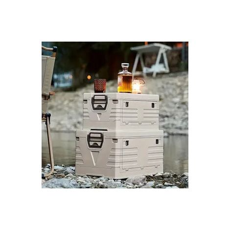 M-Nummer Faltbar Campingbox mit Rädern ,bewahrungsbox ,Organizer Klappkiste,Picknick Abenteuer im Freien,Lagerbox,mit Traggriff.