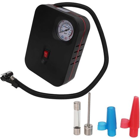 Gonfleur de pneus 12V avec interface allume-cigare, 150 PSI, portable, 120W, avec lampe LED et compresseur d'air pour vélo (1/4)