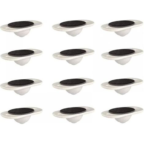 QORVA-12 Pièces Poulie Universelle Rouleaux De Roue Inférieure De Meubles， roulettes Auto-adhésives pour Fond De Poubelle De Tiroir D'armoireRoulettes