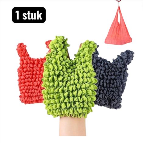 Lot de 3 sacs de courses pliables et réutilisables avec bandoulière design à bulles extensible ultra légers et compacts faciles à ranger dans une poche ou un sac pour les courses et déplacements quoti (1/5)