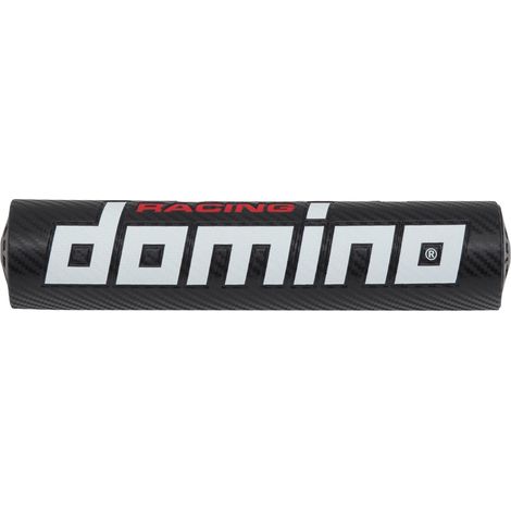 Imbottitura in spugna Domino per manubrio effetto carbonio 240 mm. Lunghezza imbottitura: 240 mm. Colore: nero/bianco (carbonio). (1/3)