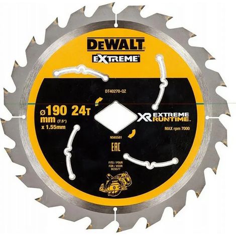 Lama per sega circolare DeWalt dt40270-qz 190 mm 24 denti (1/3)