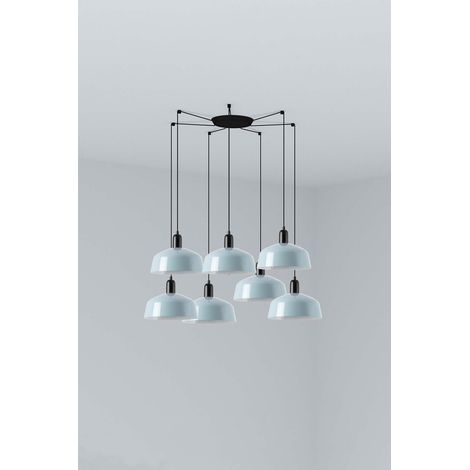TATAWIN M metal 7L Colgante azul grisáceo