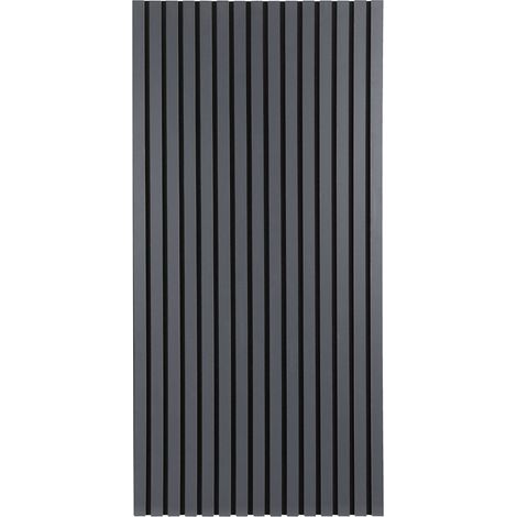 Randaco Akustikpaneel MDF Wandverkleidung Natur Akustik Wandpaneel Moderne Wandpaneele aus Holzfunier und Filz 120x60x2.1cm Grau
