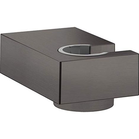 Hansgrohe Supporti doccia - Supporto doccia a parete Porter E, cromo nero spazzolato 28387340 (1/4)